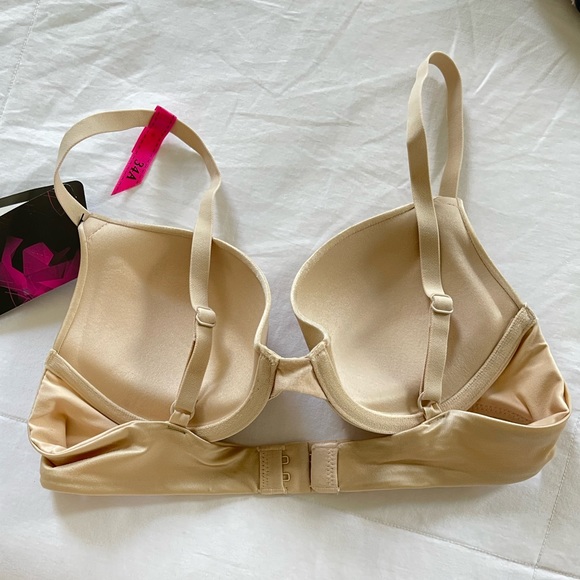 Maidenform Cream Colored Satiny Push Up Bra 34A - Picture 2 of 8